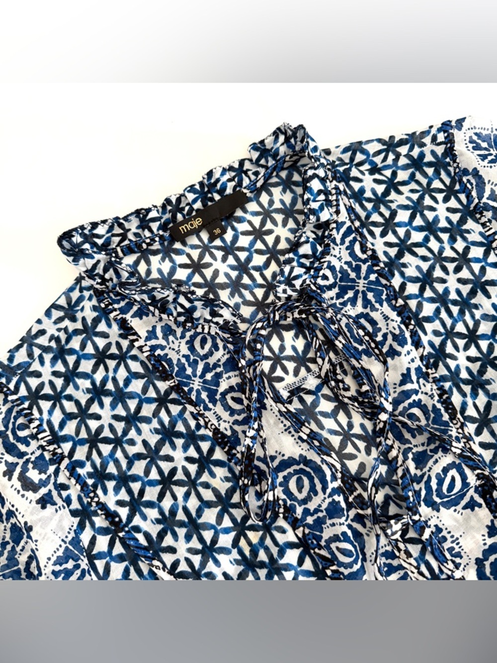 Maje Renzani Dress in Indigo - Picture 5 of 11
